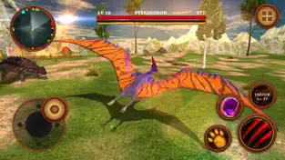 Captura de Pantalla 1 Flying Pterodactyl Simulator : Dinosaurs Survival iphone