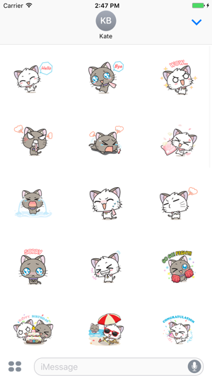 Couple Kitten Animated Sticker(圖2)-速報App