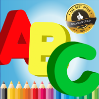 A - Z Coloring Book Juego para 1-6 años de edad