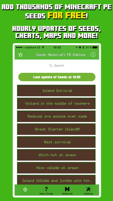 Seeds for Minecraft Pocket Edition - Free Seeds PEのおすすめ画像1