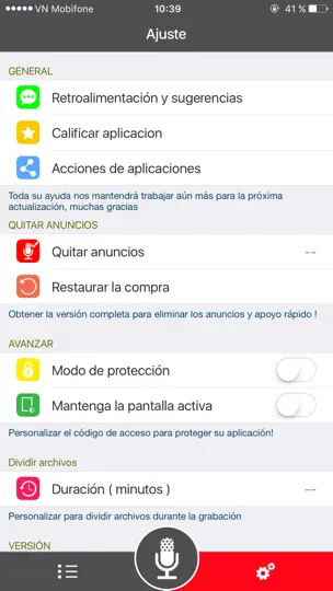 Captura de pantalla de Grabadora De Voz - Grabadora De Voz Para en iPhone 5