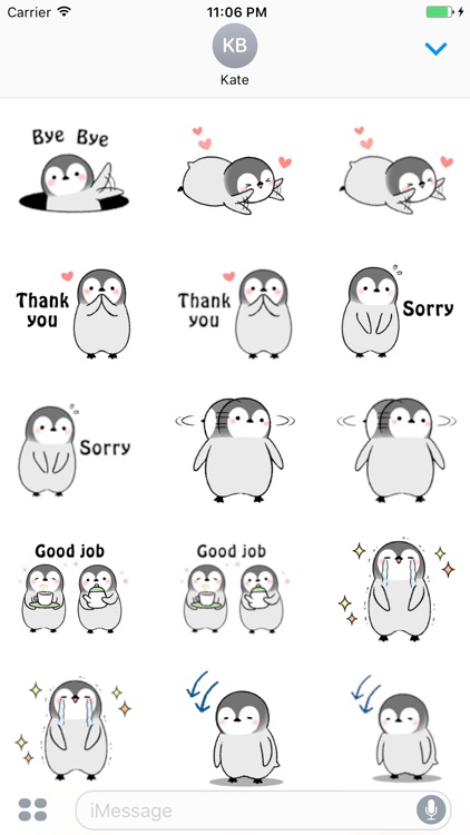 Abu The Little Penguin English Sticker