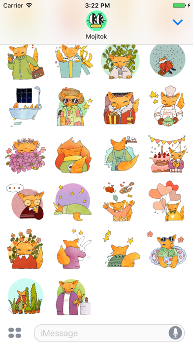 Screenshot #3 pour Fox Mori Stickers