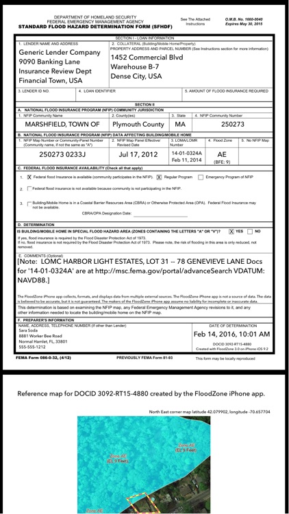 Flood Zone Maps and Flood Zone Determination PDFs screenshot-3