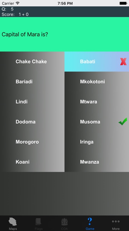 Tanzania Region Maps and Capitals screenshot-4