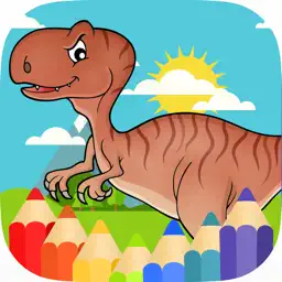 Dinosaur World Coloring Jurassic Dino Park app icon