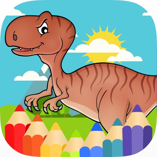 Dinosaur World Coloring Jurassic Dino Park icon