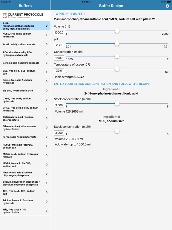 Biological Buffer Calculatorのおすすめ画像1