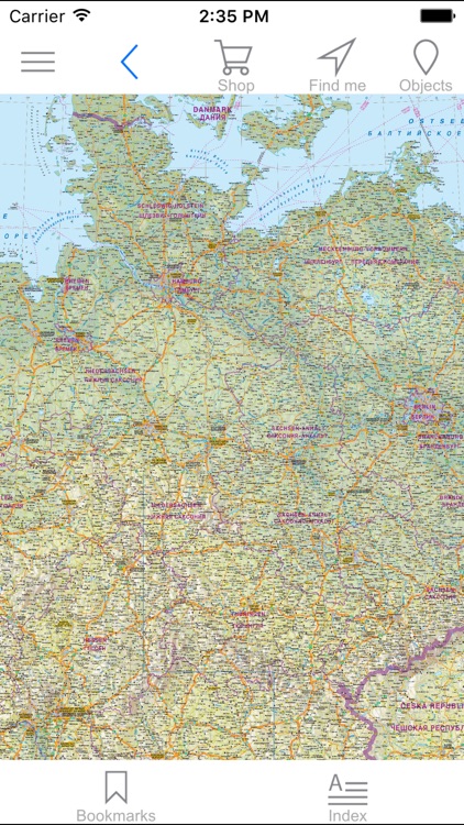 Germany. Road and tourist map