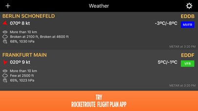 Screenshot #2 pour RocketRoute Weather