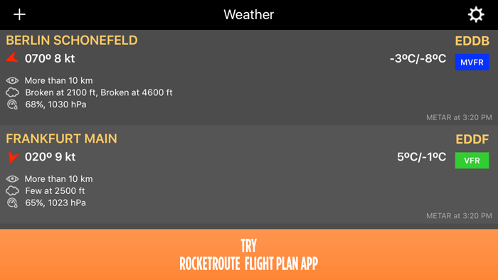 RocketRoute Weather