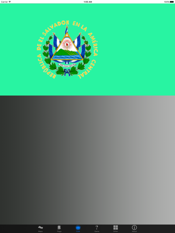 El Salvador Department Maps, Flags, Capitals iPad screenshot