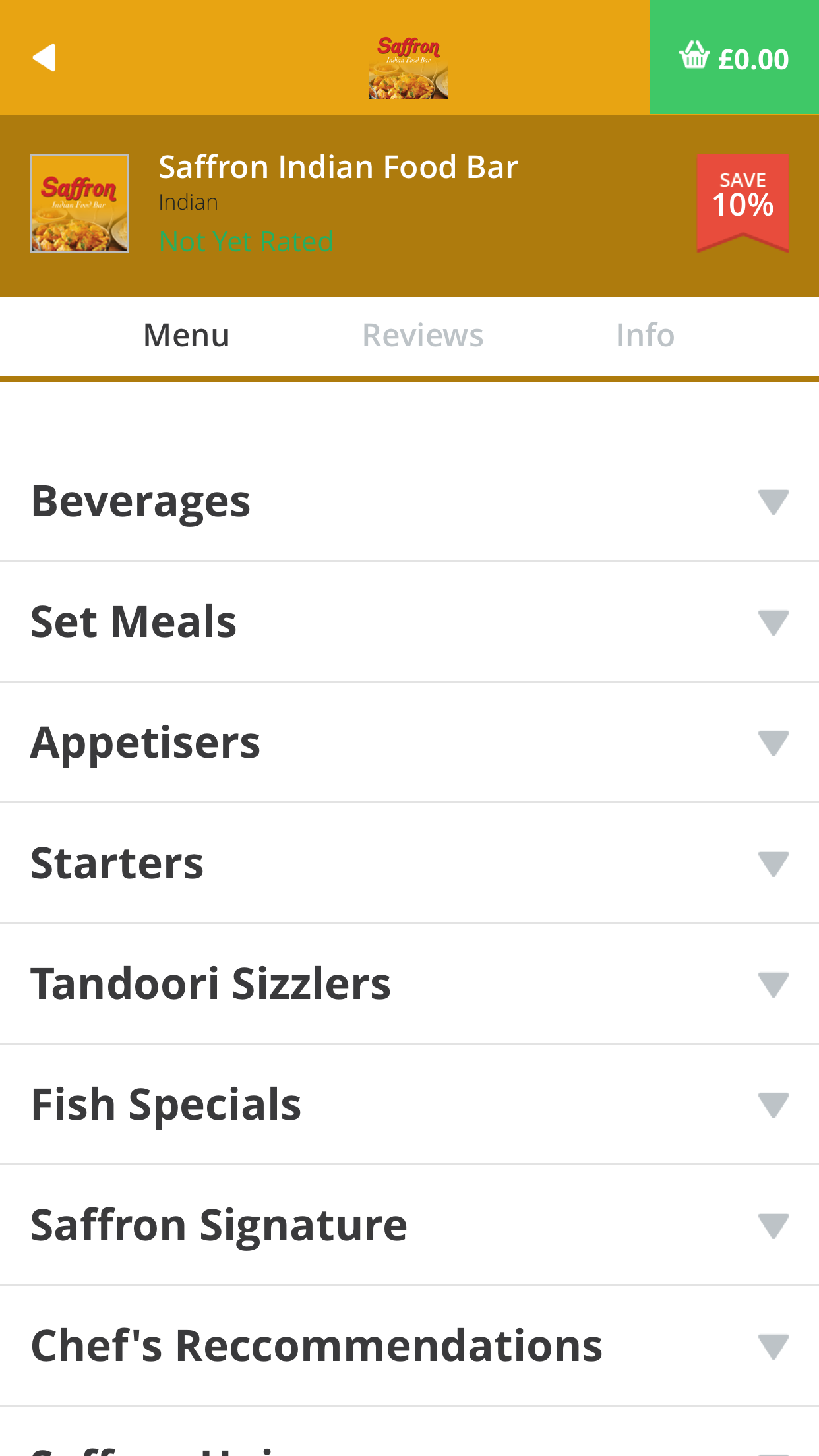 Saffron Indian Food Bar screenshot 3