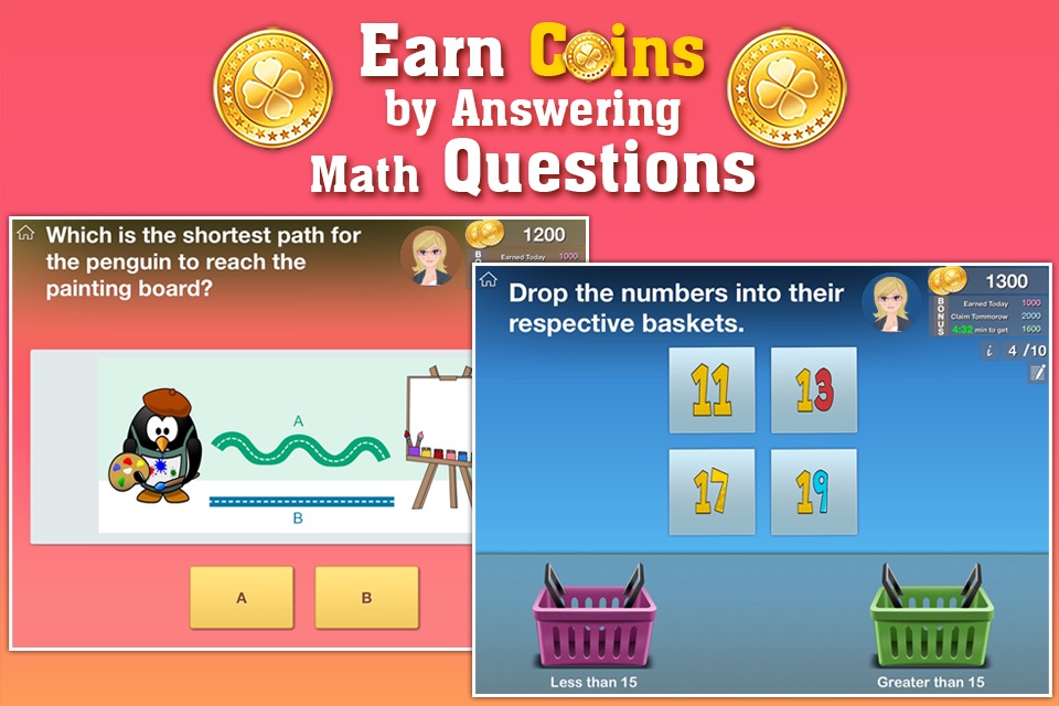 Grade 2 Math Common Core: Cool Kids’ Learning Game screenshot 3