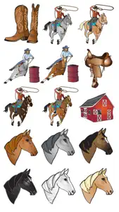 Equestrian Western Horse Riding Stickers screenshot #1 for iPhone