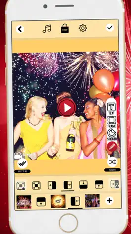 Game screenshot New Year Slideshow Maker – Movie and Video Editor mod apk