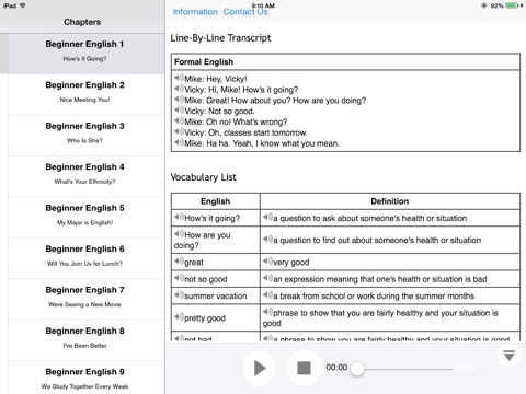 English Buzzwords for iPad screenshot 2