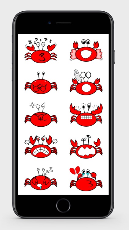 Red Crab Stickers