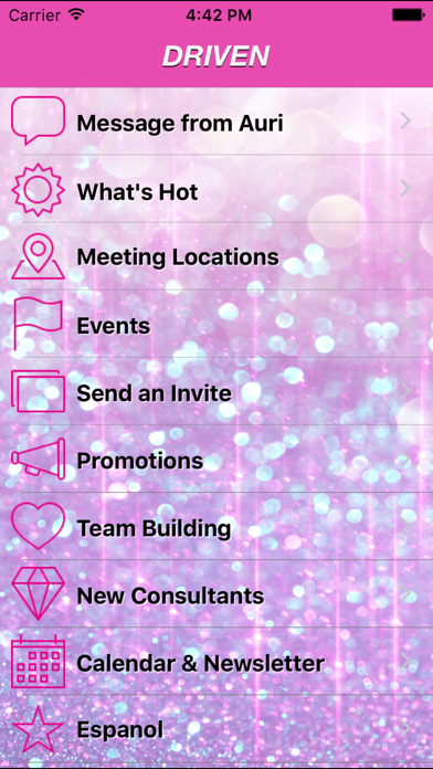 DRIVEN AREA app screenshot