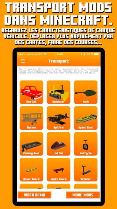 Screenshot #1 pour TRANSPORT MODS for MINECRAFT Pc EDITION
