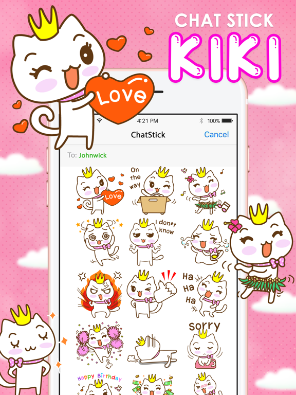 Screenshot #4 pour กิกิ สติกเกอร์ สำหรับ iMessage