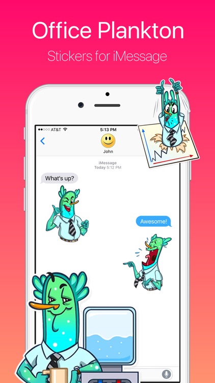 Office Plankton Stickers