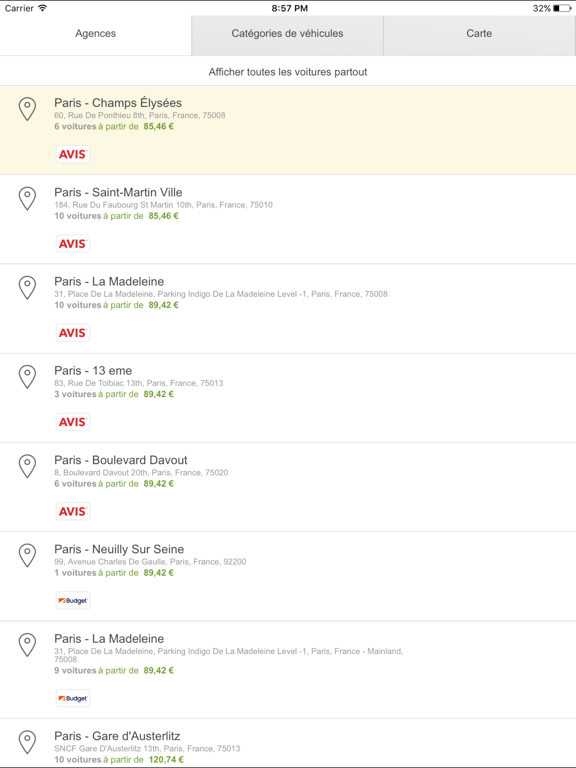 Screenshot #6 pour Location Voiture: Trouvez Les Meilleur Prix