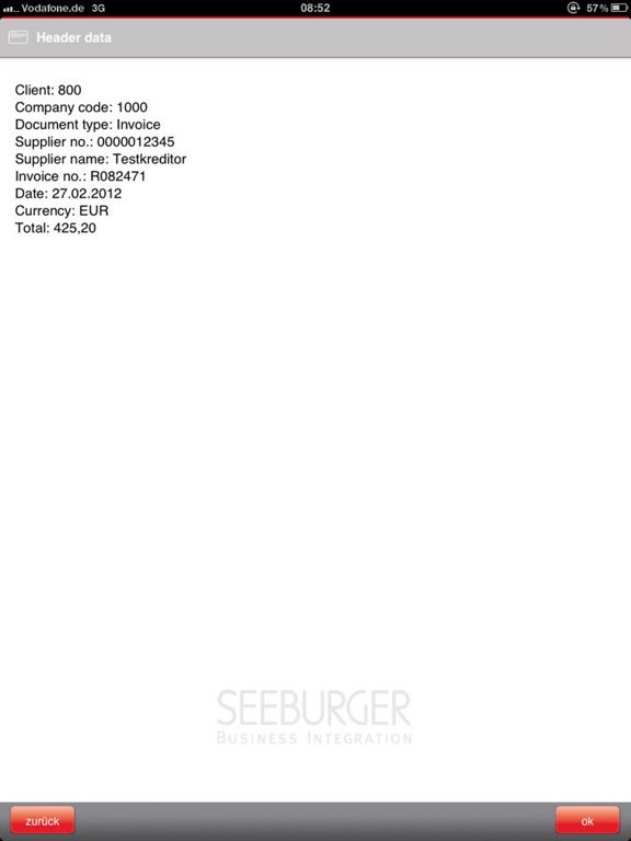 Screenshot #6 pour SEEBURGER Mobile