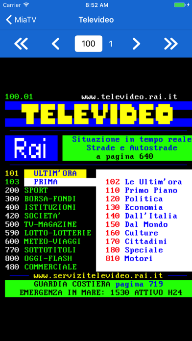 Screenshot #3 pour miaTV - Guida canali TV