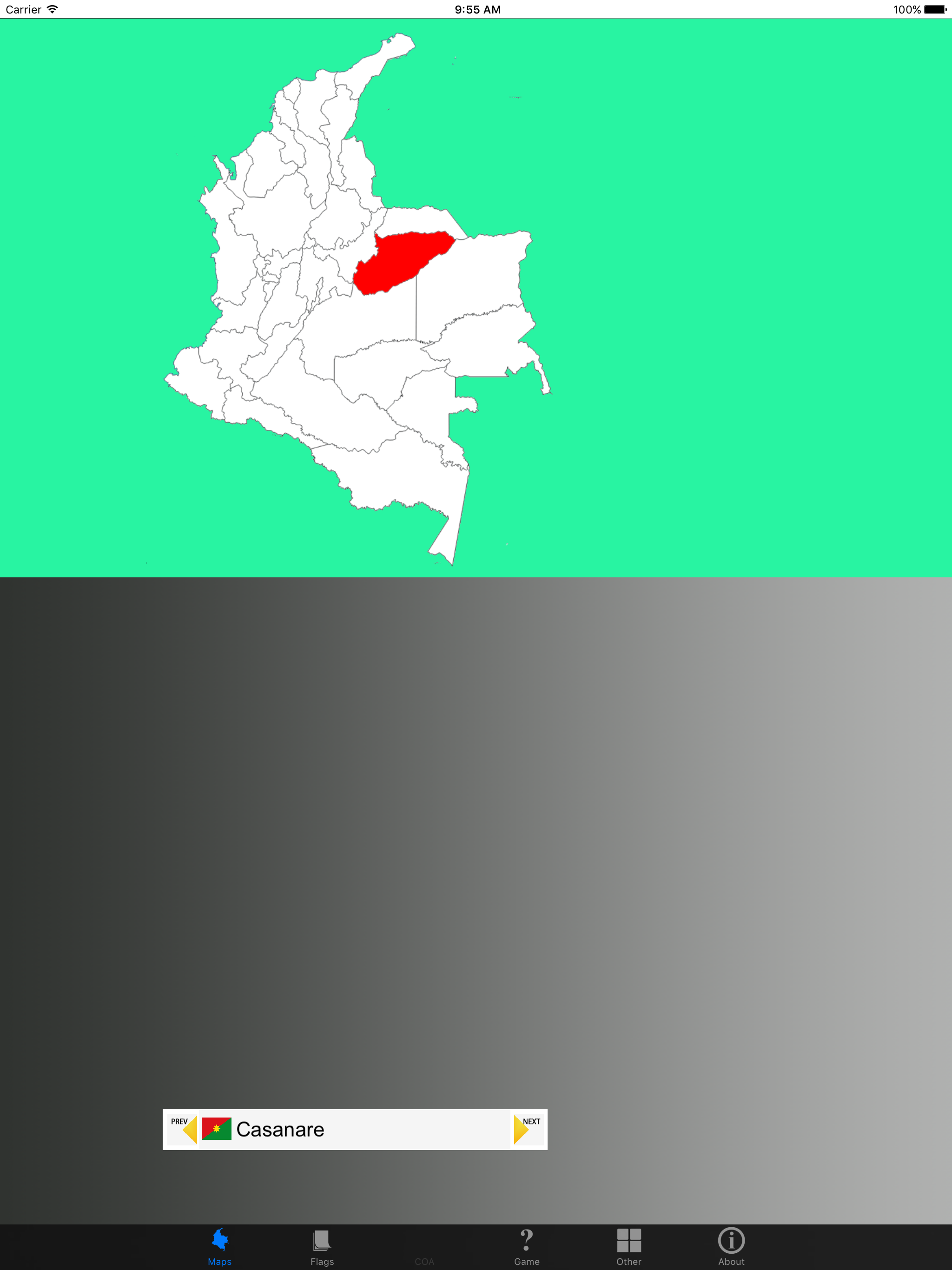 Colombia Department (State) Maps and Flags