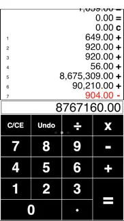 adding tape printing calculator with virtual tape iphone screenshot 1