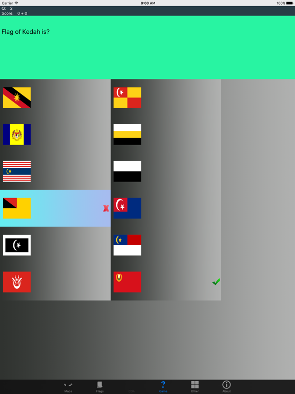Malaysia State Maps and Flags iPad screenshot