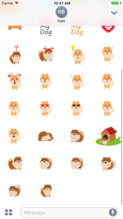 PomeranianMoji - Cute Dog Stickers screenshot-3