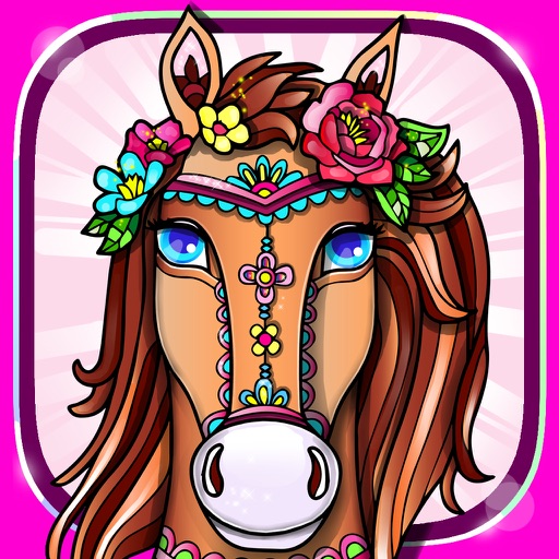 Magic Pony Coloring Book for Adults My Little Art iOS App