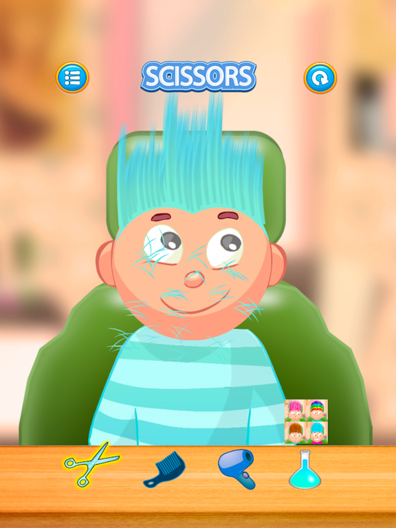 Screenshot #5 pour Jeu d'enfant / Cut light blue hair