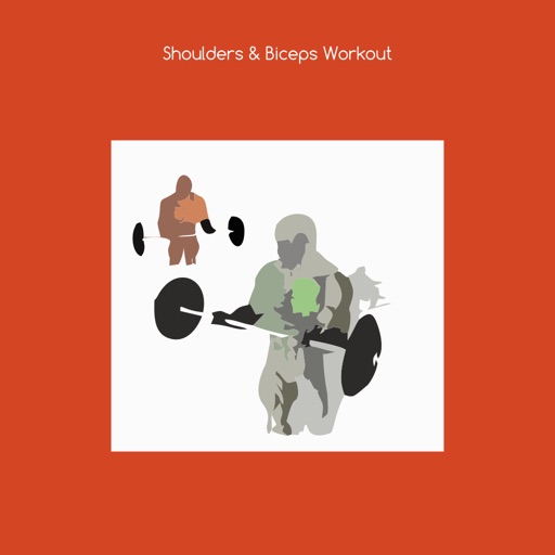 Shoulders and biceps workout icon