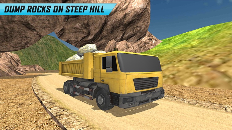 Off-Road Hill Truck Driver Crane Simulator 3D Game screenshot-3