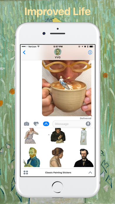 Classic Painting Stickers screenshot