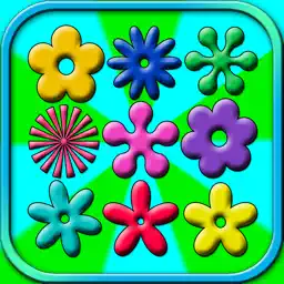 Fun Learning Flower Shapes Sorting game for kids app icon