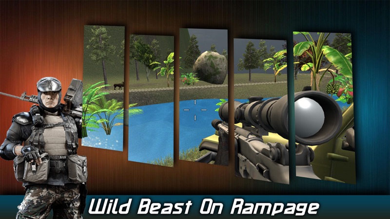 Safari Hunter 2017 Pro: Caza de ciervos Sniper 3D screenshot 3