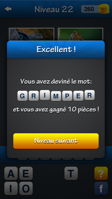 Screenshot #2 pour Mots & images ~ Quiz gratuit avec 4 images & 1 mot