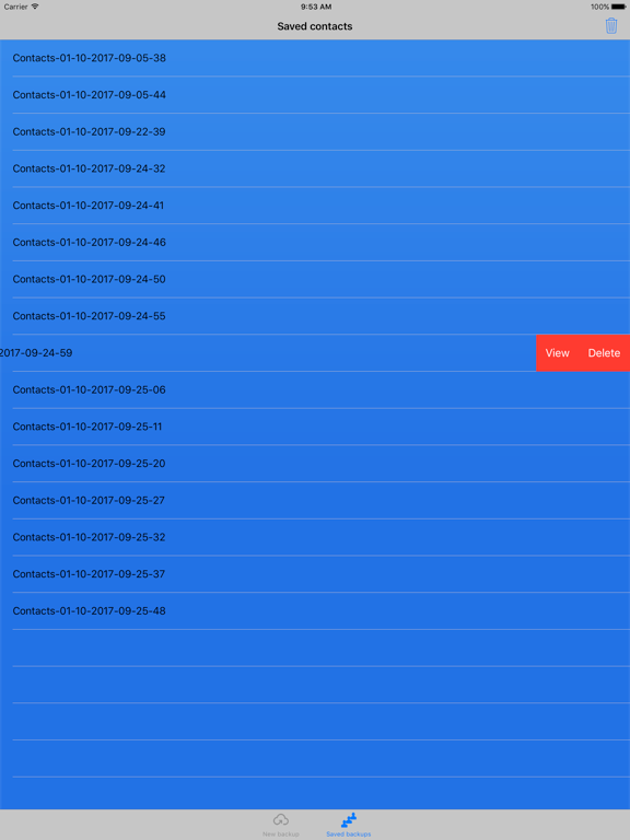 Screenshot #6 pour Contacts backup - easily backup & restore contacts