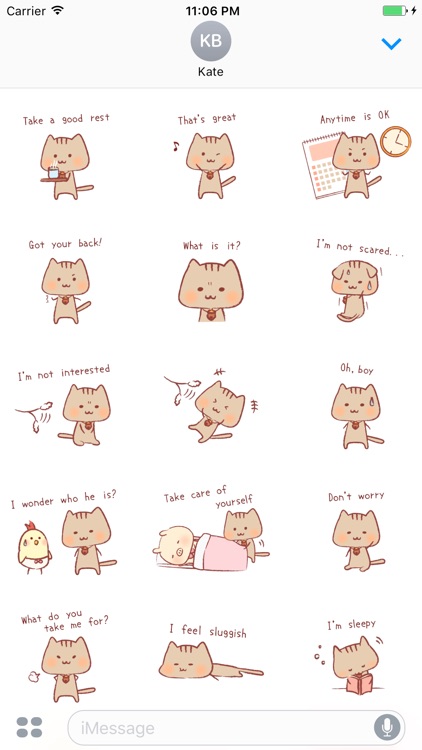 Ulrica The Sweet Cat English Stickers