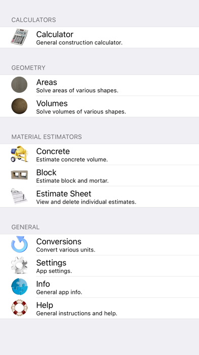 Screenshot #1 pour Block Calculator