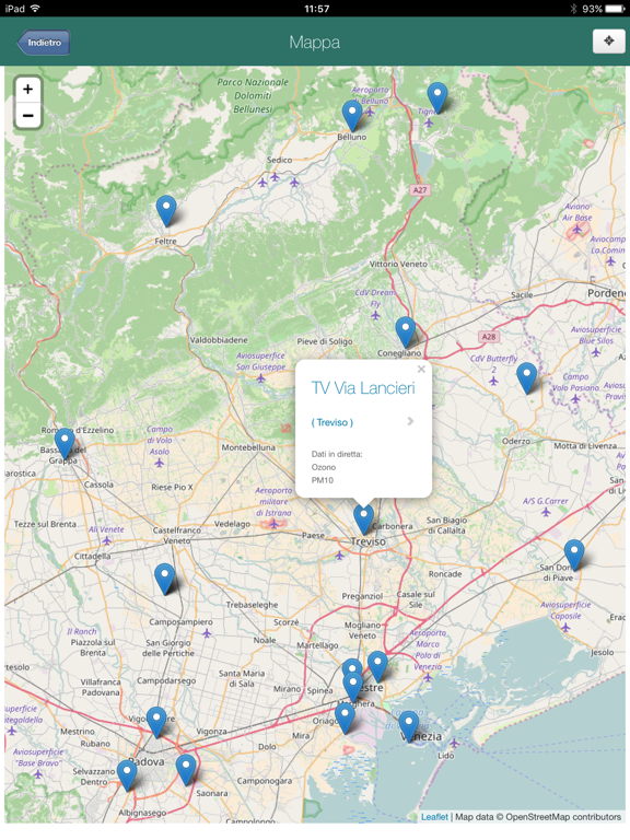 Screenshot #4 pour app ARPAV Qualità Aria