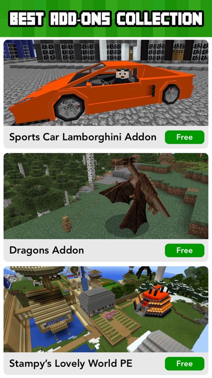 Add ons for Minecraft PE - MCPE Maps & Mini Games