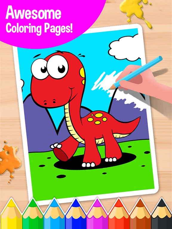 Coloring Book FREE: for Toddlers Kids Boys & Girls iPad screenshot 1 - Games app