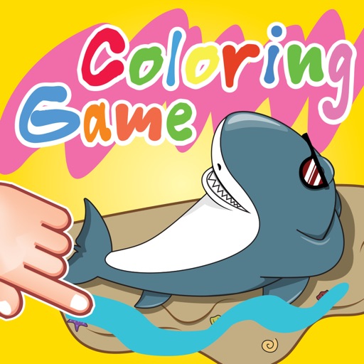 Adventure Shark Jaws Coloring Book icon