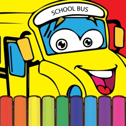 Coloring My ABC School Bus - Alphabet