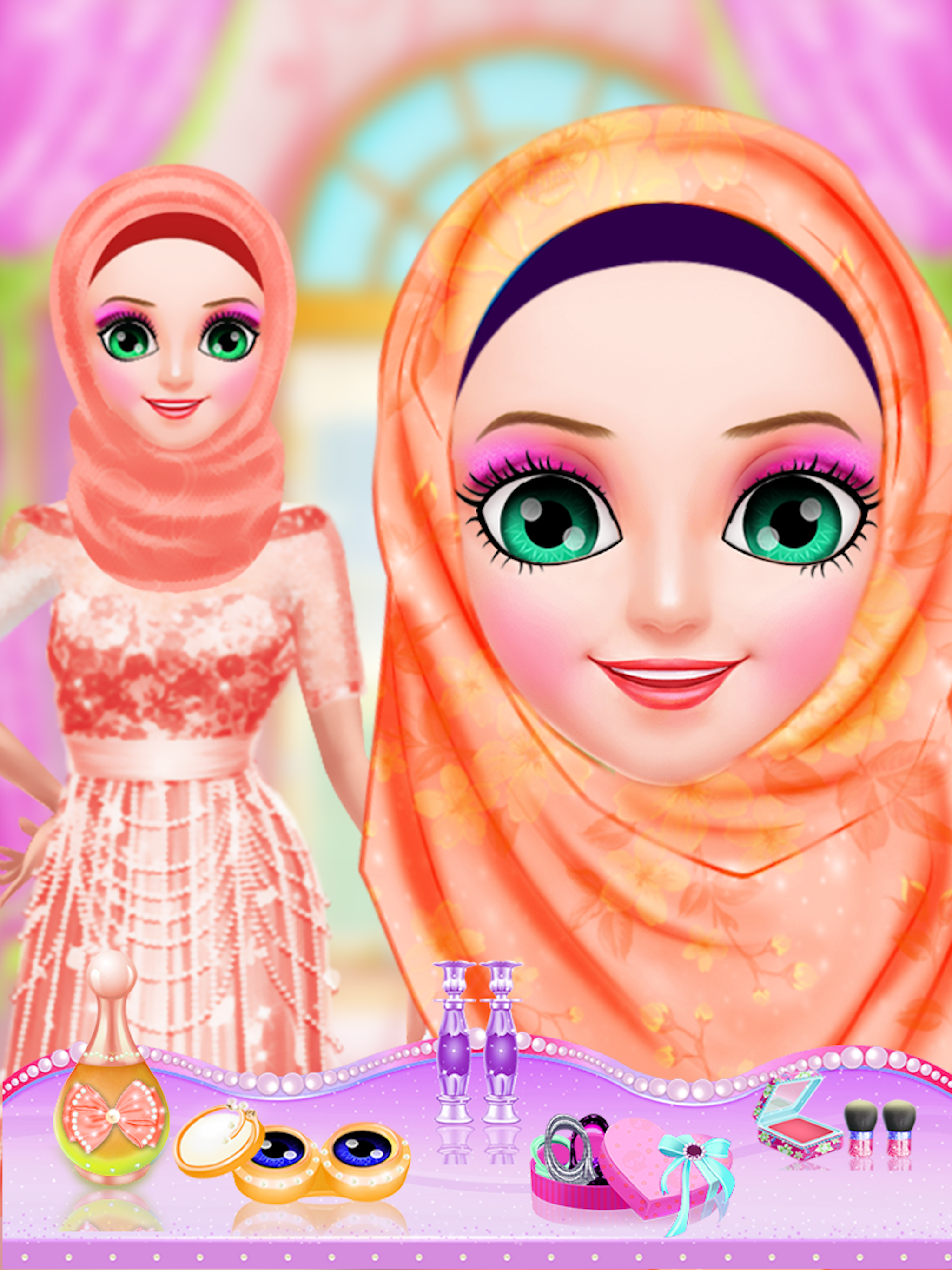 hijab makeover - hijab fashion salon